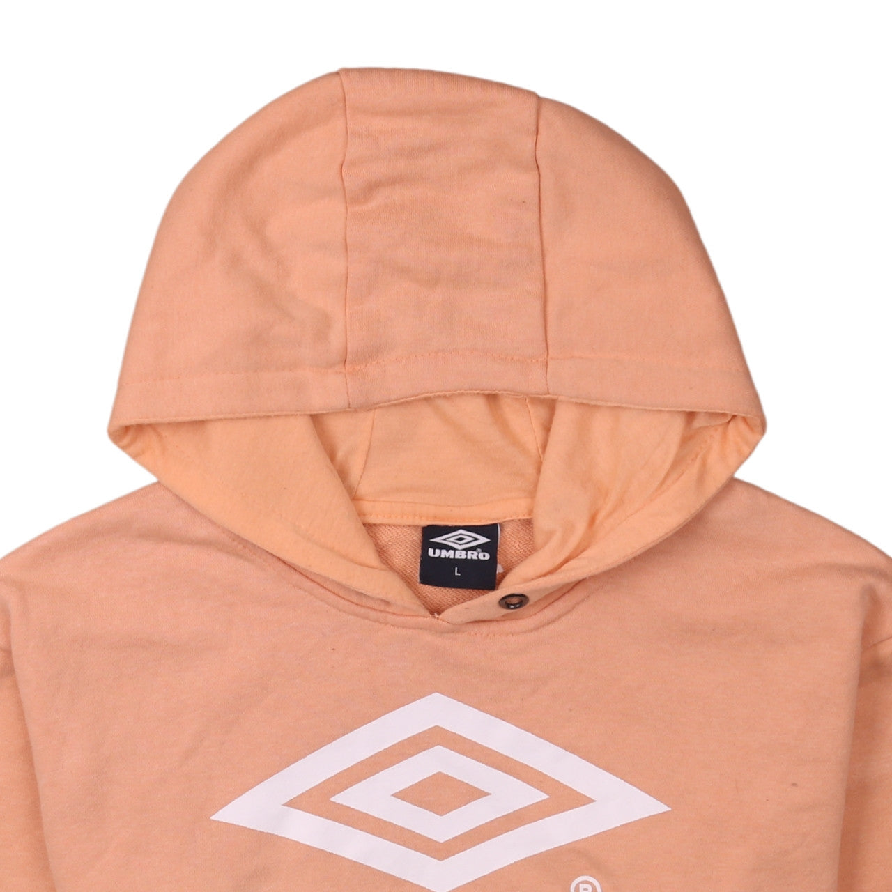 Umbro Womens Peach Hoodie L Pullover Casual Sportswear