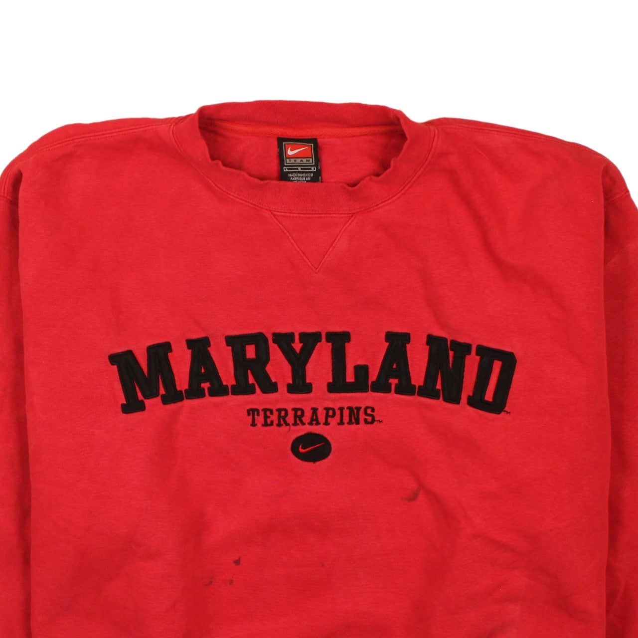 Nike Men’s Red Maryland Terrapins Pullover Sweatshirt L