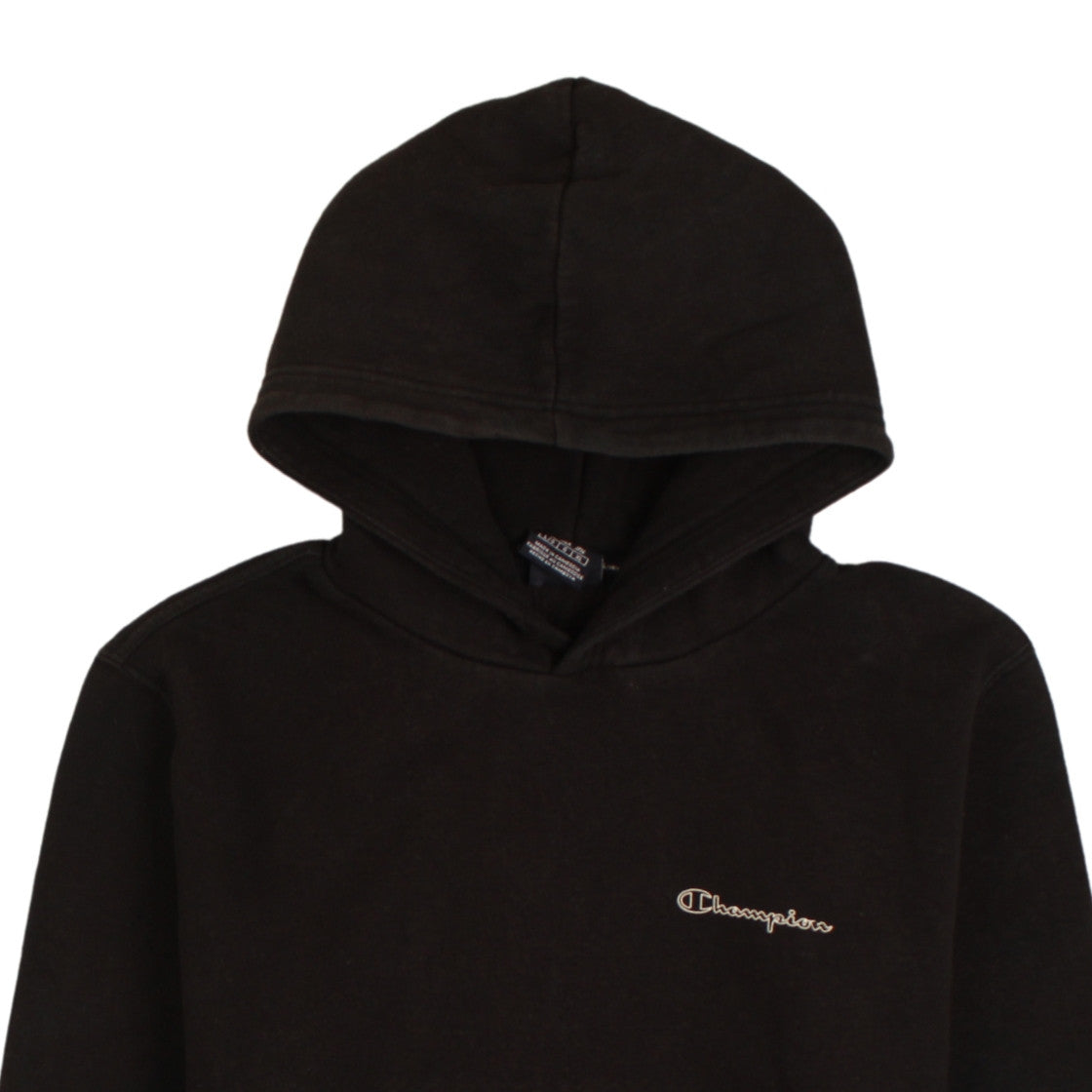 Champion Men's Black Large Hoodie Pullover Logo Sweatshirt