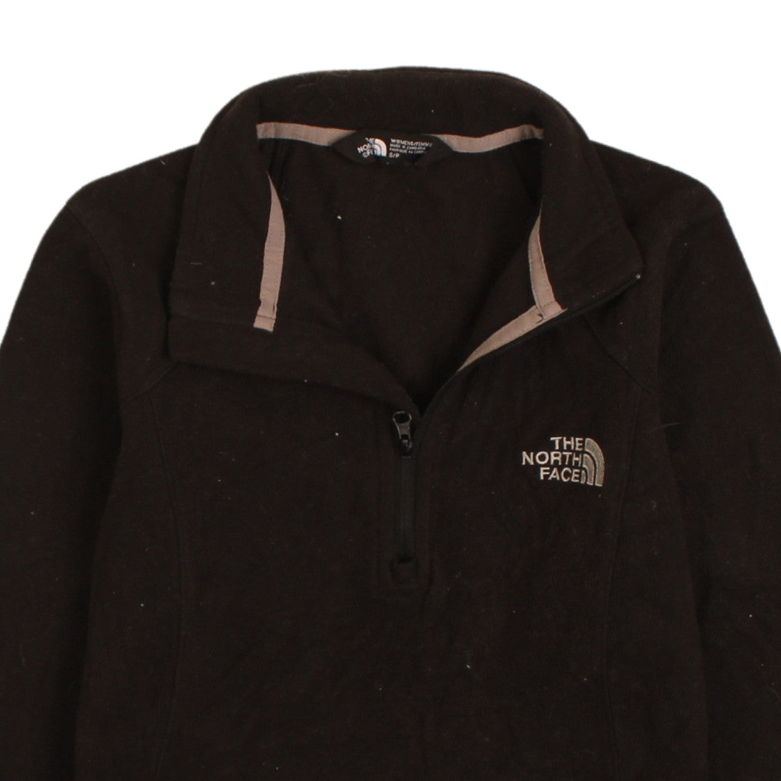 The North Face Womens Black S 1/4 Zip Fleece Pullover Sweatshirt