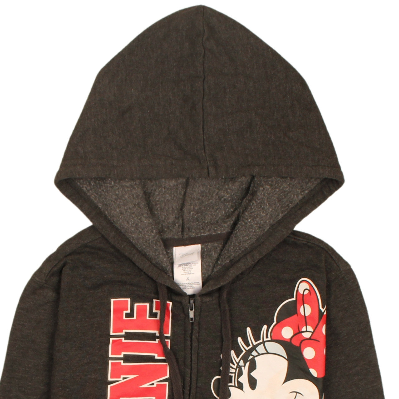 Disney Teens Black Minnie Mouse Full Zip Hoodie M