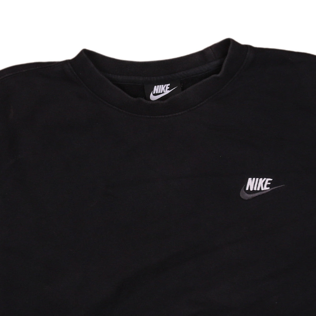 Nike Men's Black Crew Neck Fleece Sweatshirt Size M