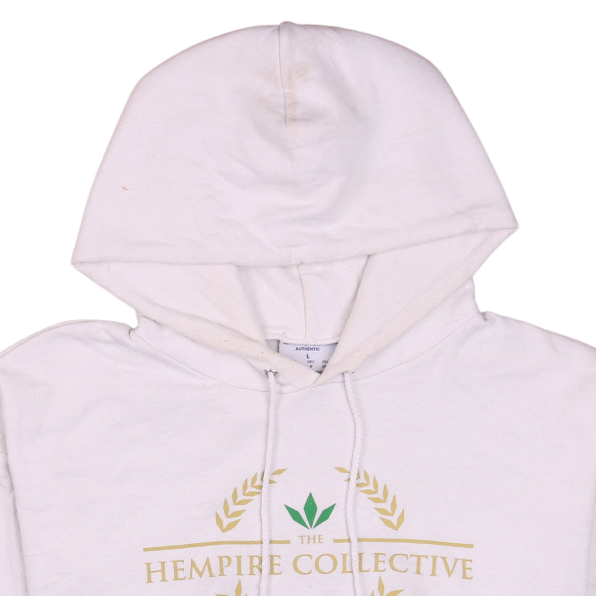Under Armour Men's White ColdGear Pullover Hoodie Size L Loose Fit