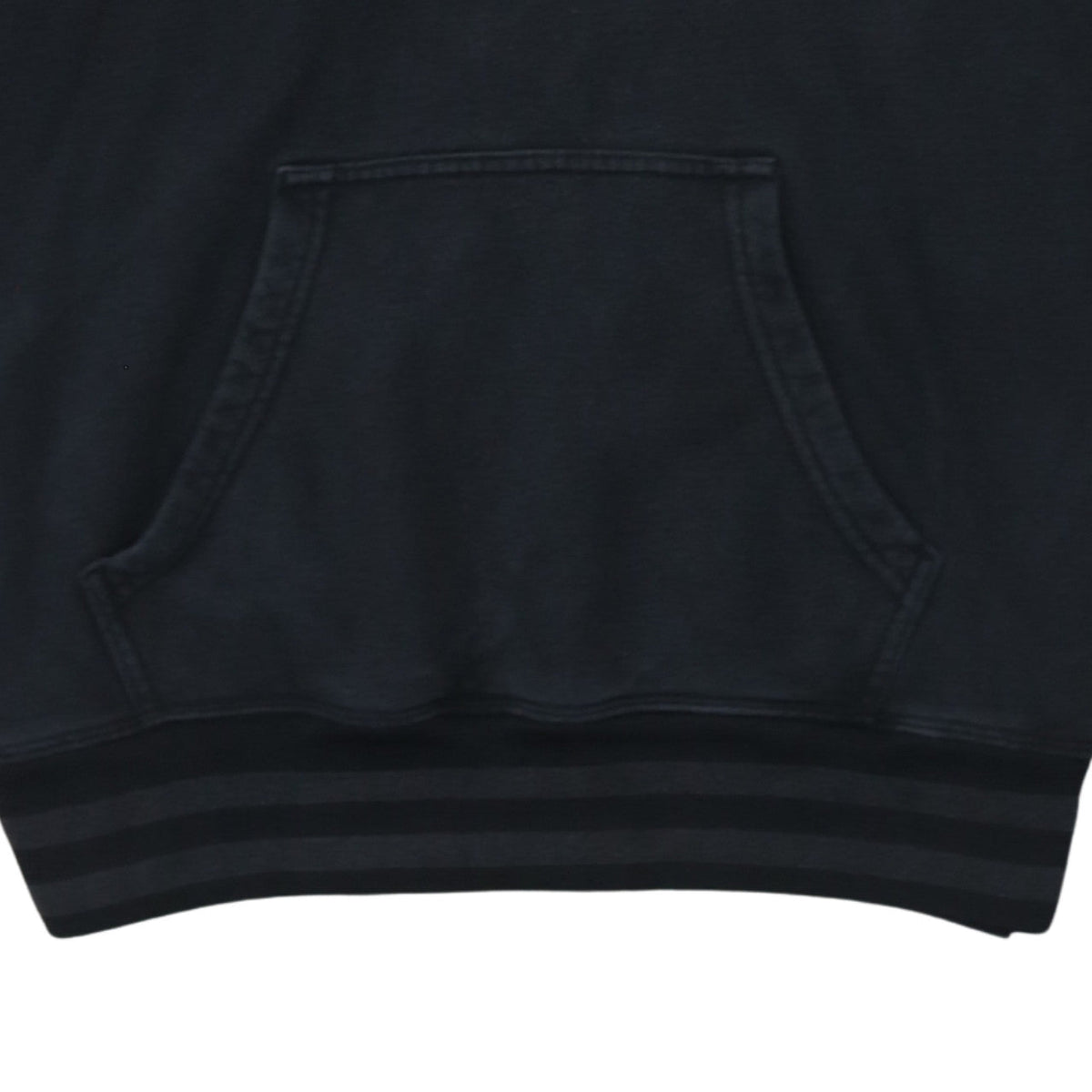 Champion Men's Black Small Pullover Hoodie Logo Tape Sleeve