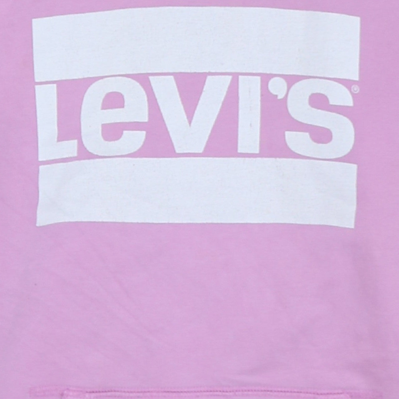 Levi's Womens Pink Pullover Hoodie Small Logo Graphic Hooded Sweatshirt