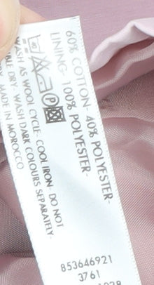 Debenhams Women Pink Size 12 Cotton Blend Zip Jacket