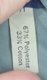 A.D. Mens Blue Polyester Cotton Golf Jacket L Regular Fit