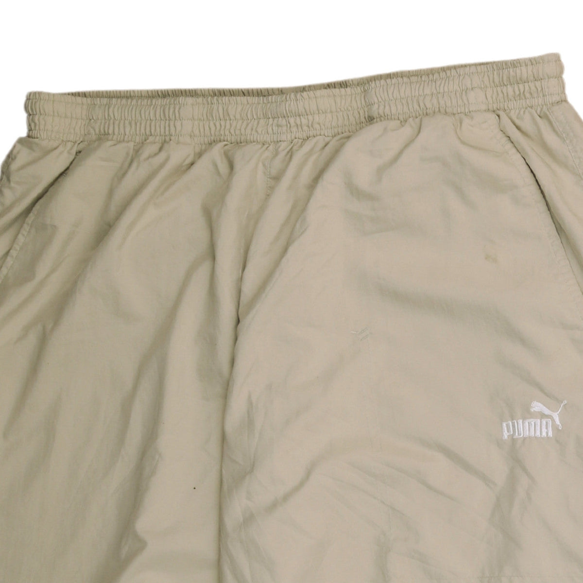 Puma Men Beige Lightweight Jogger Trousers L Sports Activewear