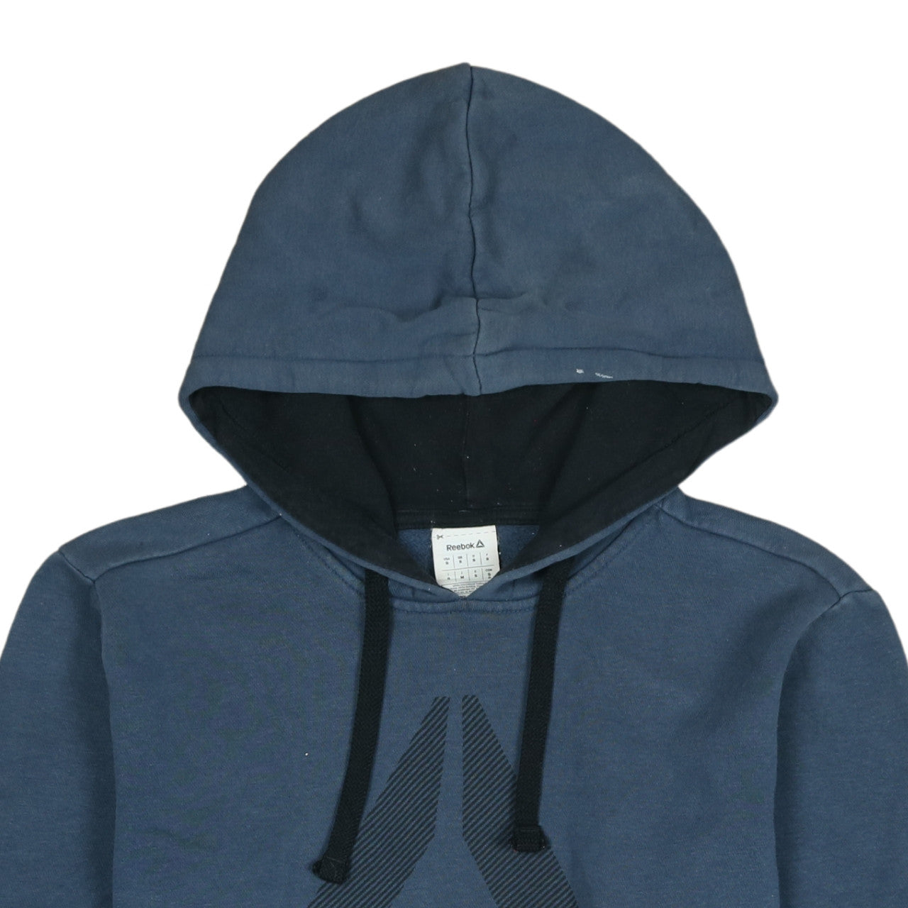 Reebok Men's Blue Small Pullover Hoodie with Logo