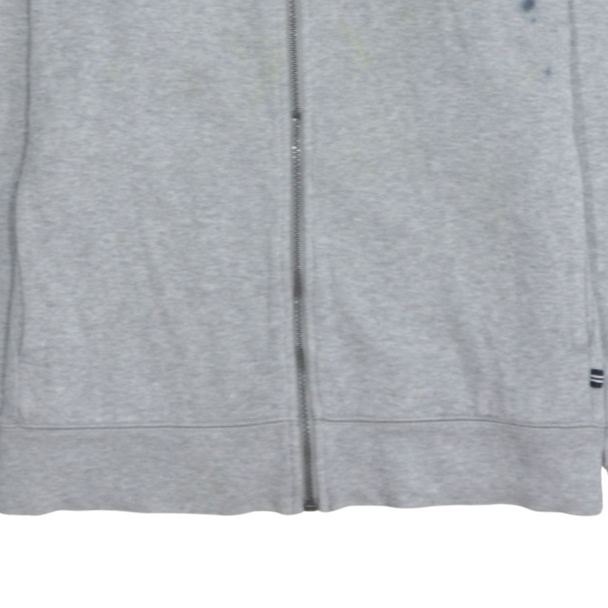Nautica Mens Grey Cotton Full Zip Basic Jacket Size L