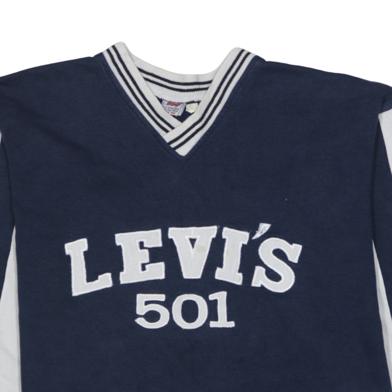 Levi's Men's Blue 501 Pullover V-Neck Sweatshirt Size L