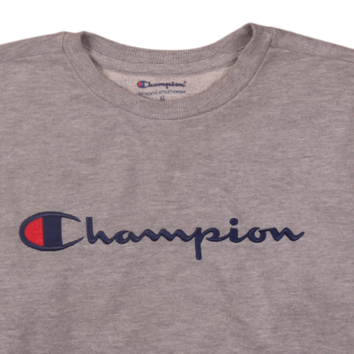 Champion Men's Grey XL Crew Neck Pullover Sweatshirt