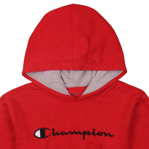 Champion Womens Red Pullover Hoodie XL Logo Authentic Athleticwear