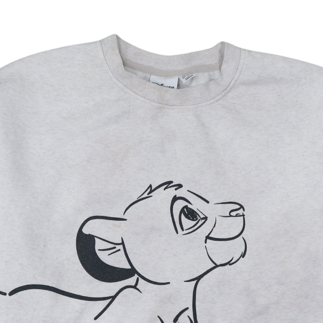 Disney Women Grey Sweatshirt L Lion King Simba Print Pullover