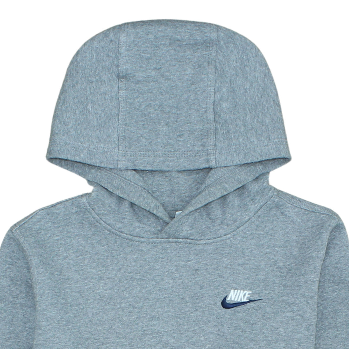 Nike Boys Grey Pullover Hoodie XL Fleece Regular Fit Logo Sweatshirt