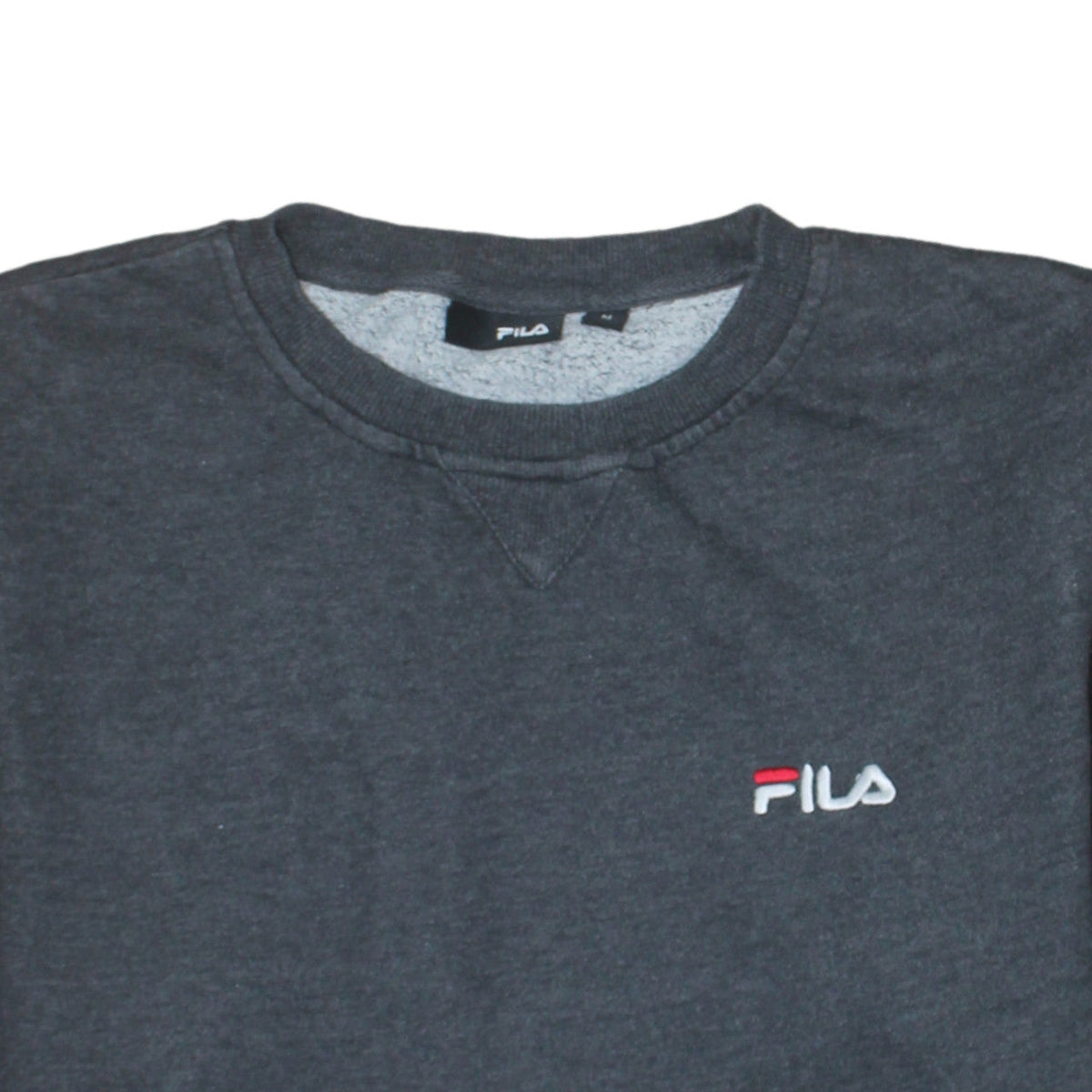 Fila Mens Grey Crew Neck Pullover Sweatshirt Medium