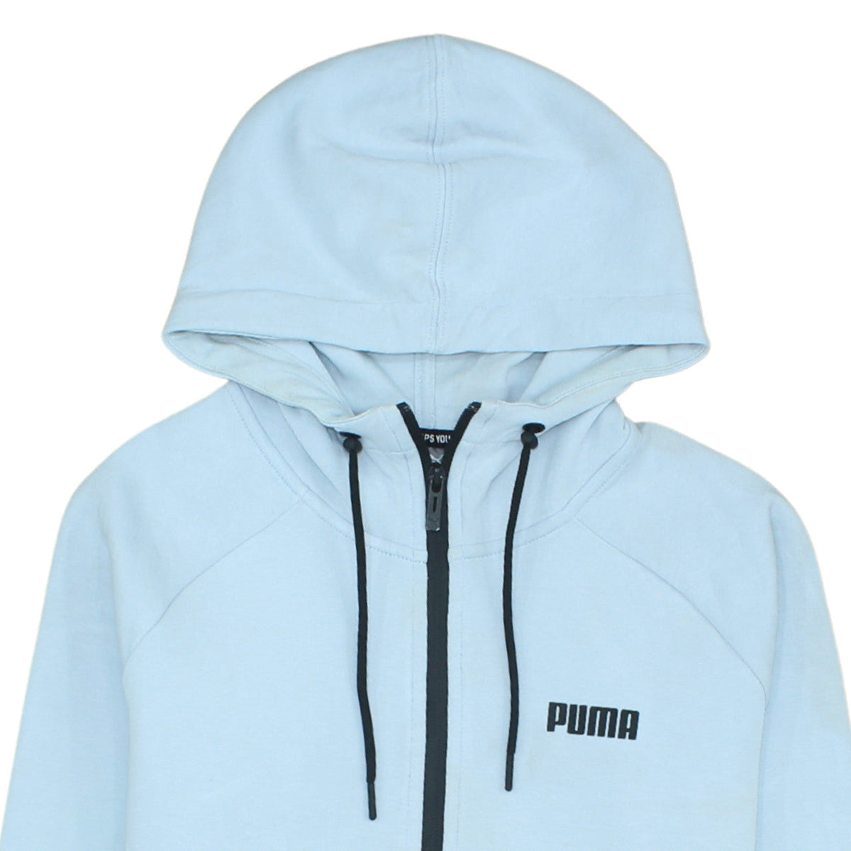 Puma Men's Blue Full Zip Hoodie Size M Lightweight Sportswear