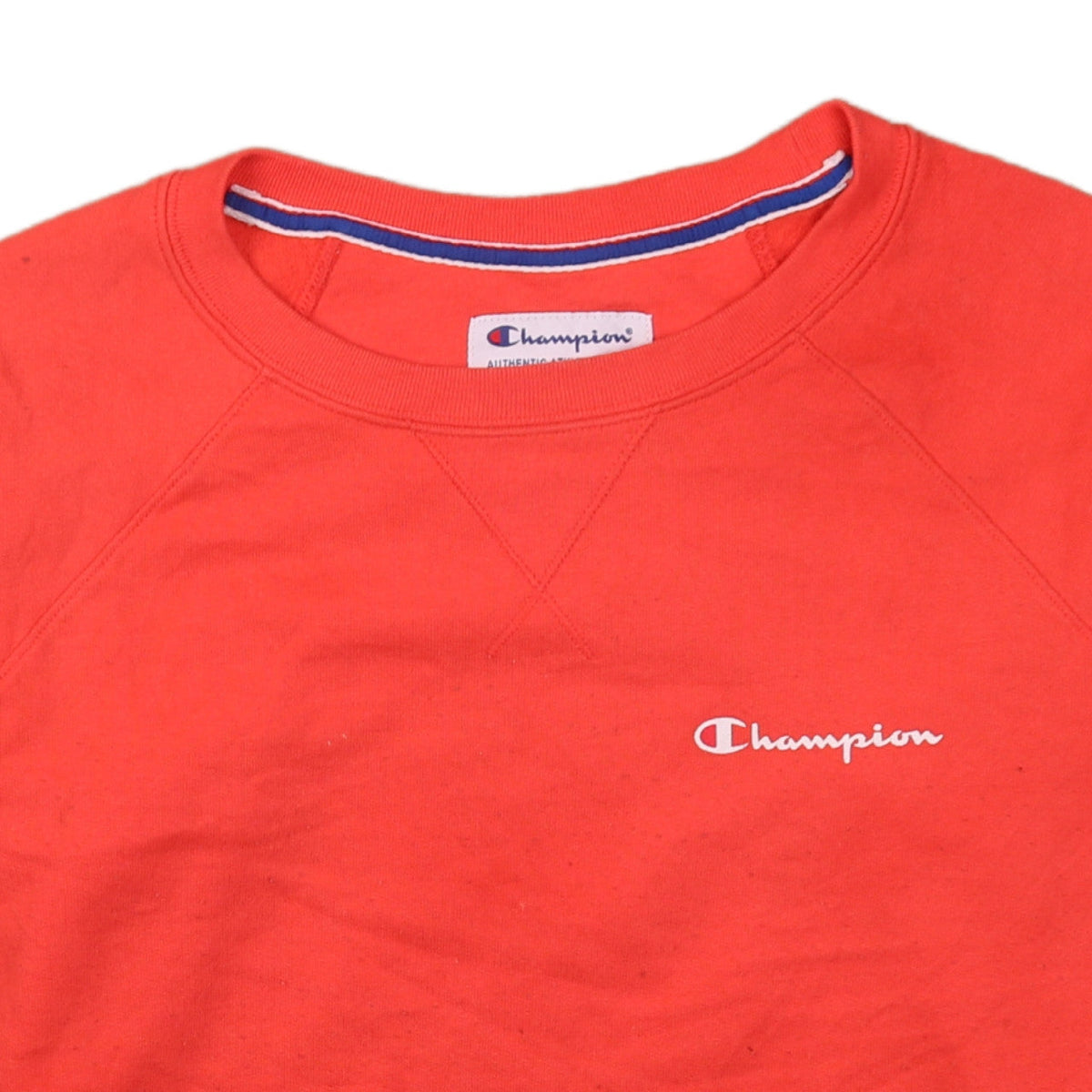 Champion Men's Red Crew Neck Pullover Sweatshirt Size S
