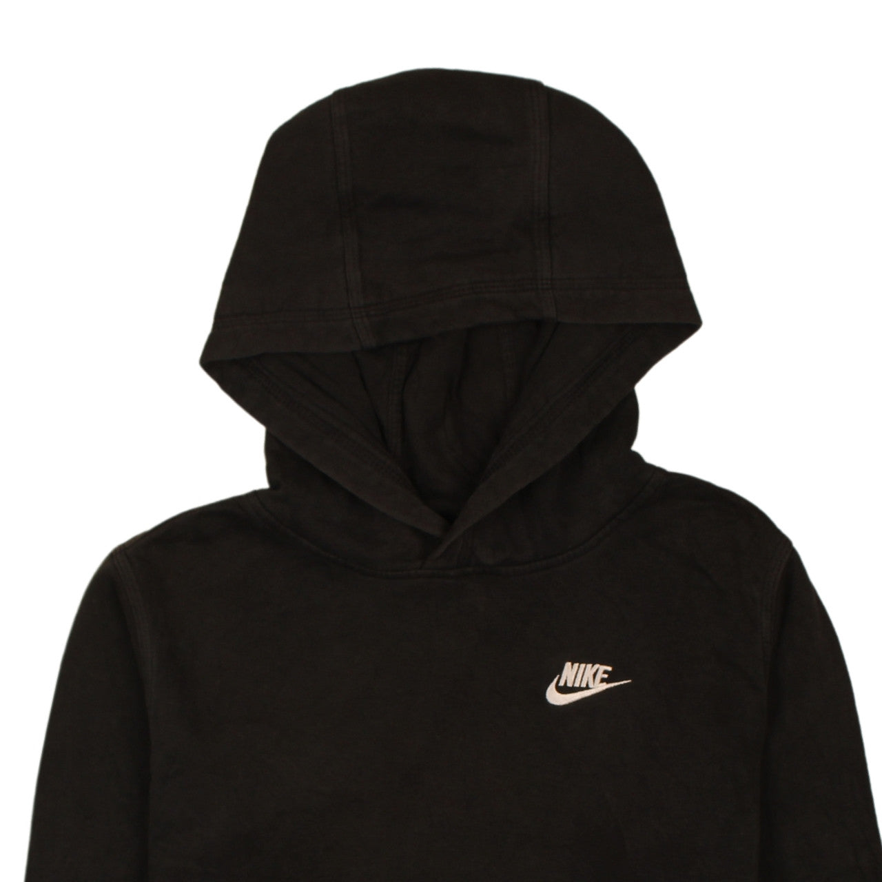 Nike Women Black Pullover Hoodie XL Cotton Logo Casual