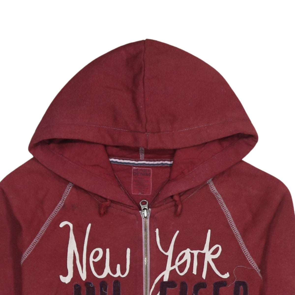 Tommy Hilfiger Men's Red Full Zip Hoodie Size L