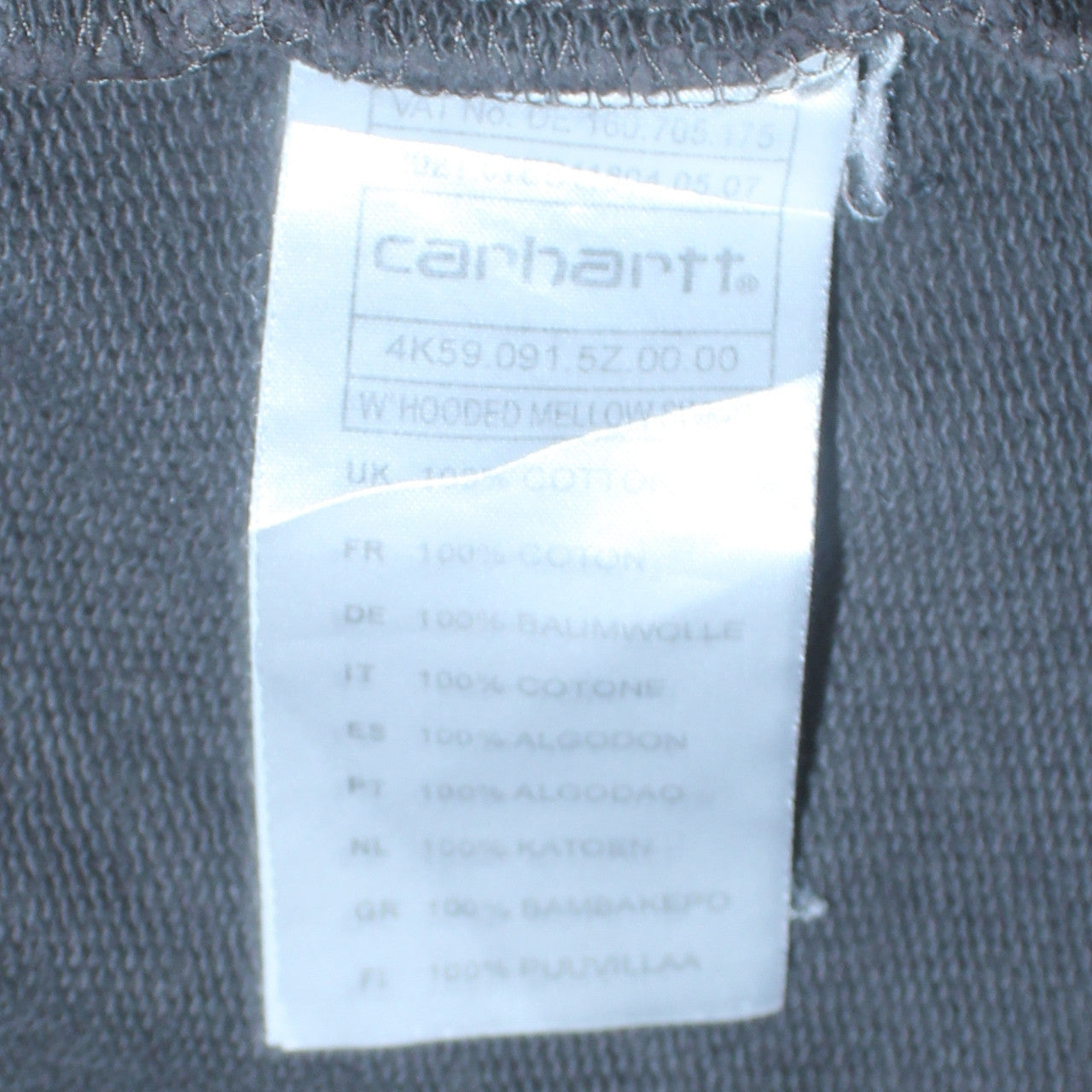 Carhartt Mens Grey Polka Dot Pullover Hoodie XS
