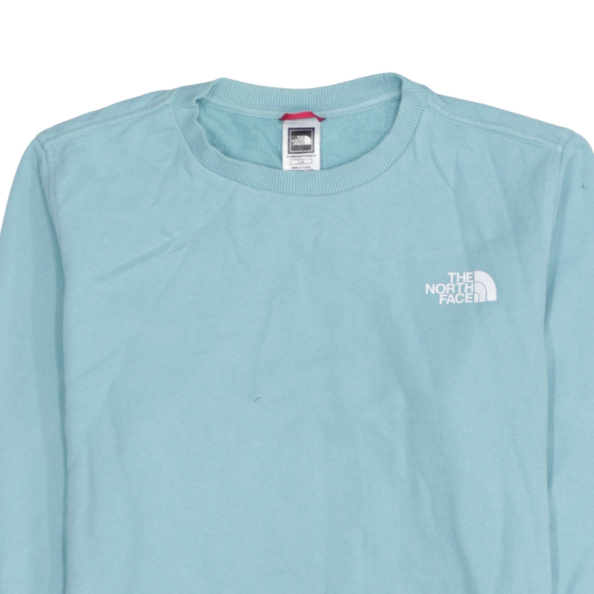 The North Face Womens Blue Cotton Pullover Sweatshirt L