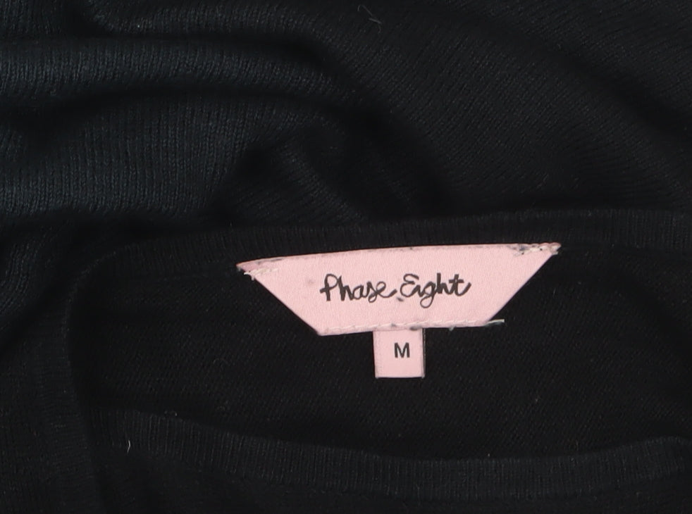 Phase Eight Womens Black Grey Ombre Tunic Jumper M