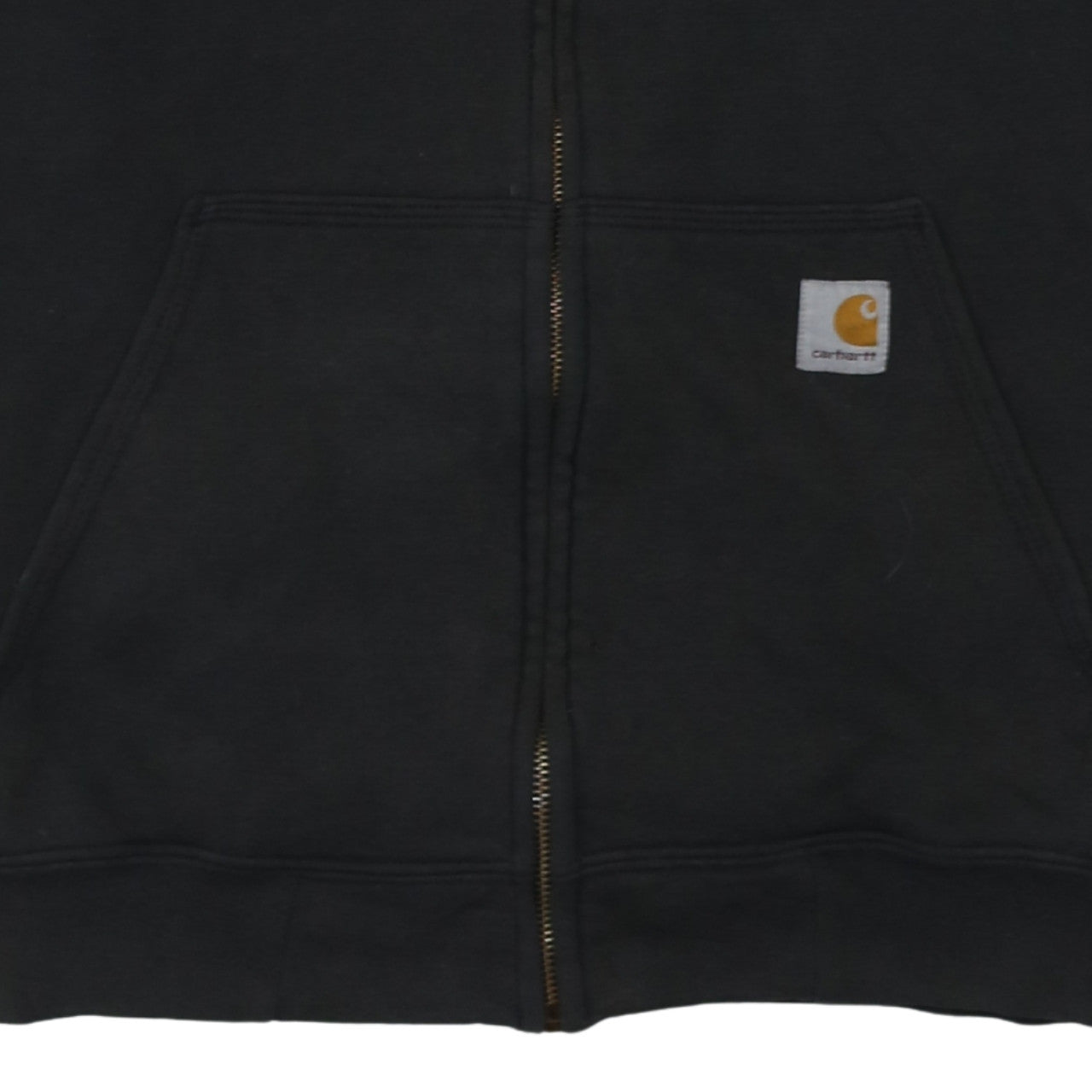 Carhartt Men's Black Full Zip Hoodie Size S Workwear Fleece