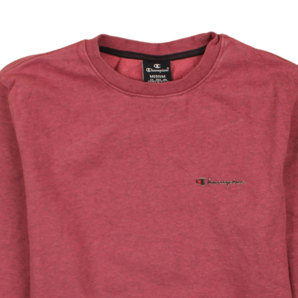 Champion Womens Red Crew Neck Pullover Sweatshirt M Casual
