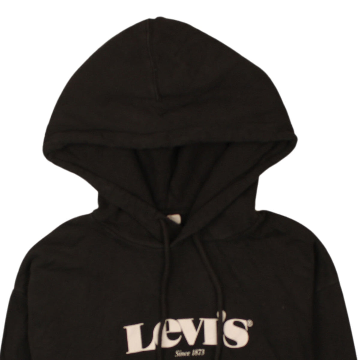 Levi's Men's Black Pullover Hoodie XS Logo Fleece Sweatshirt
