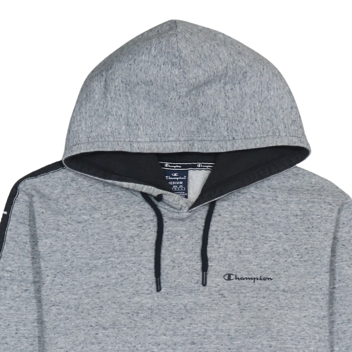 Champion Men's Grey Pullover Hoodie Medium Logo Regular Fit
