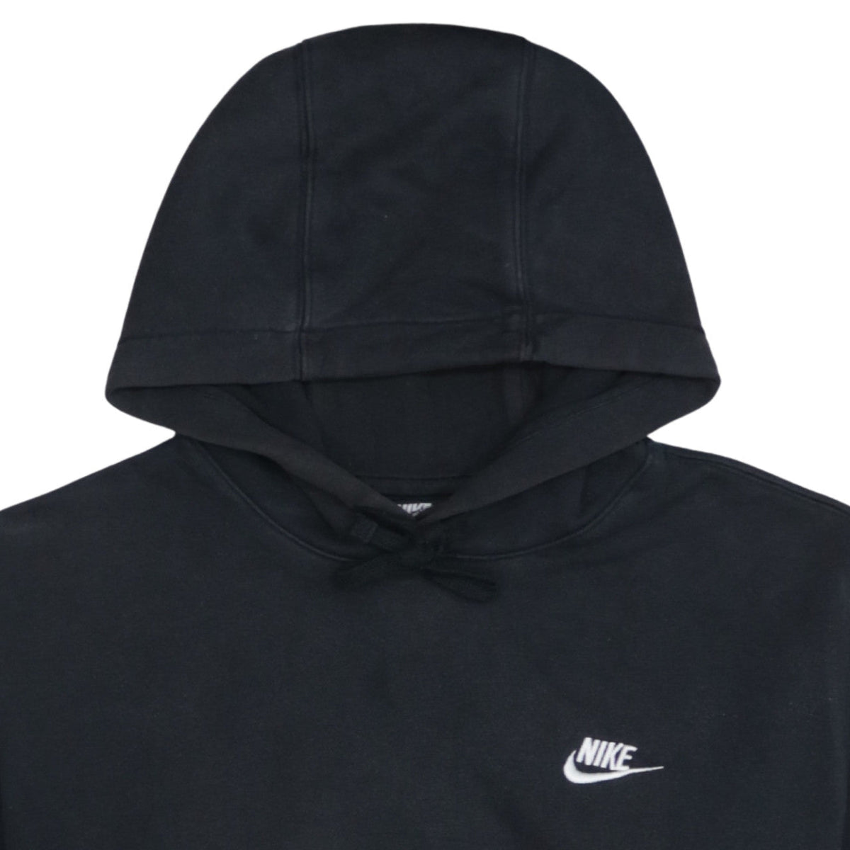 Nike Men's Black Pullover Hoodie Small Logo Fleece Sweatshirt