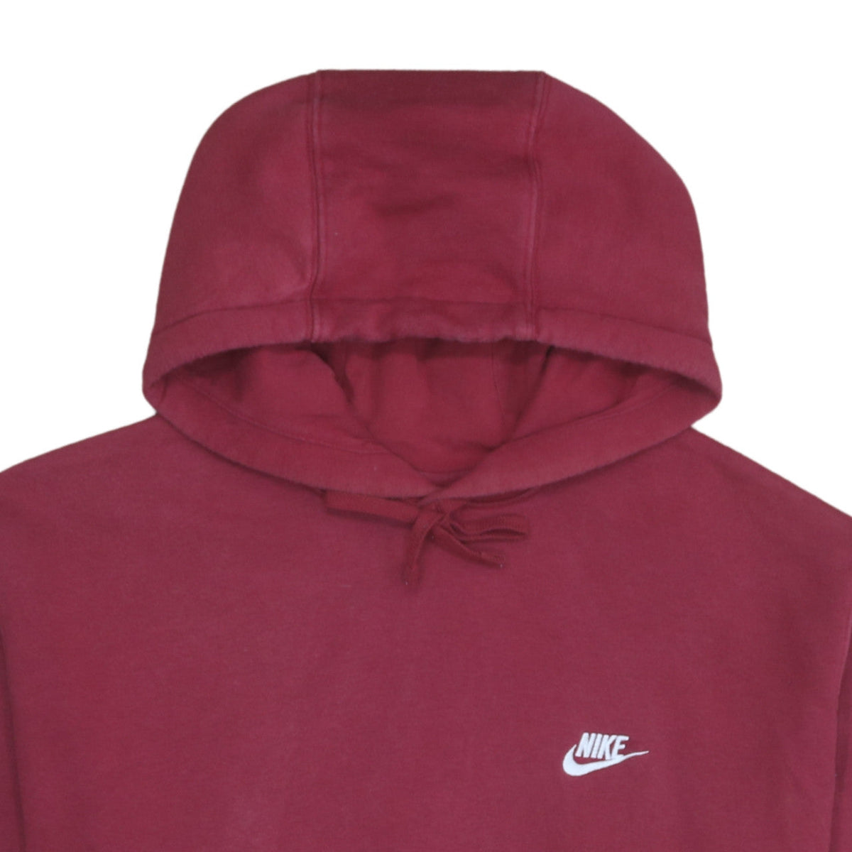 Nike Men's Red Pullover Hoodie L Fleece Sportswear Casual