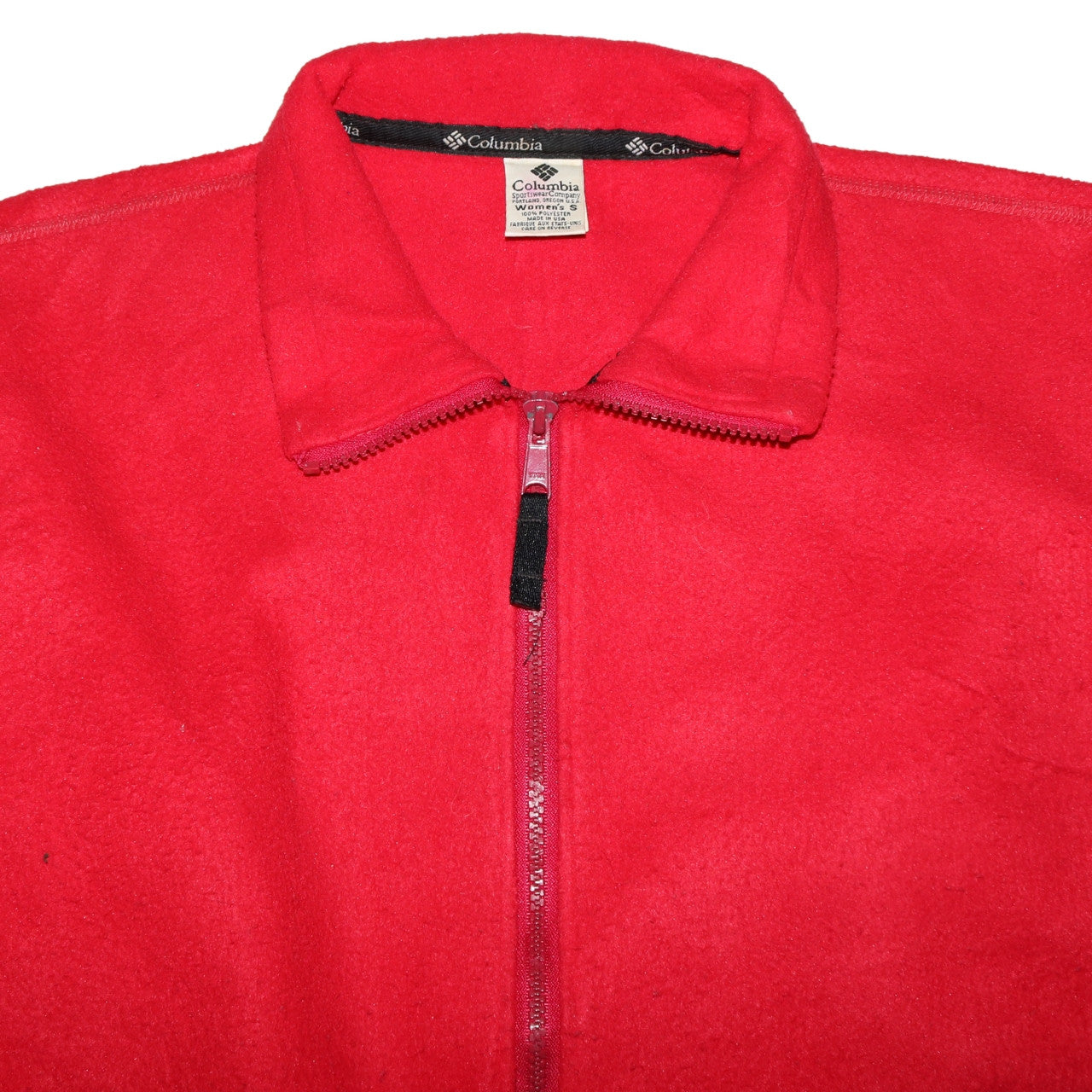 Columbia Boys Red Fleece Full Zip Sweatshirt S