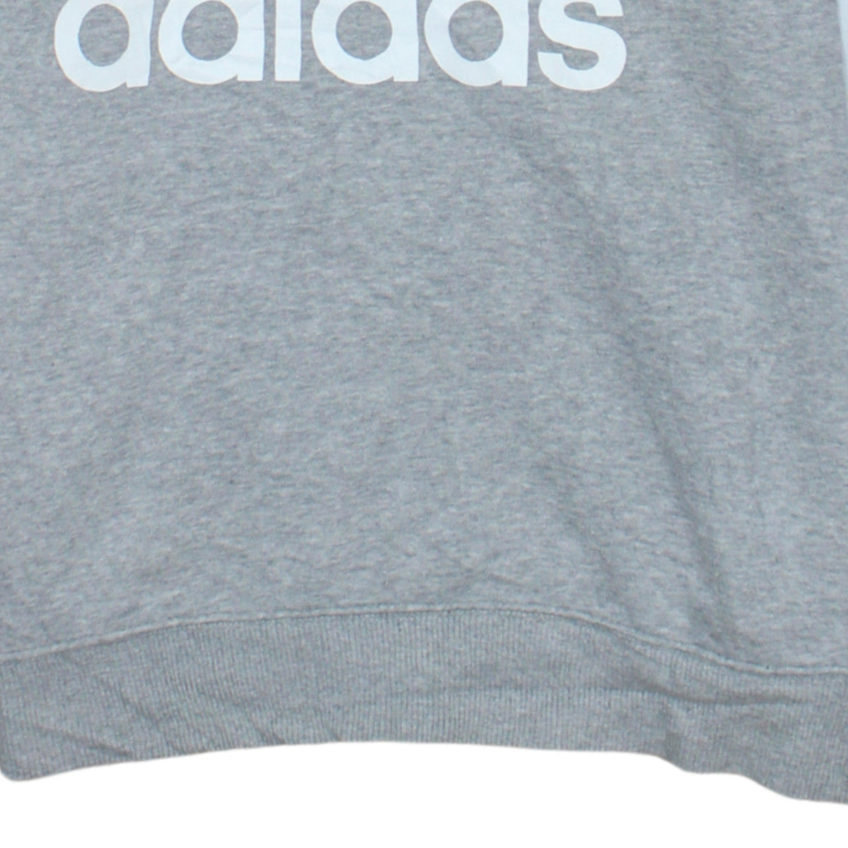 Adidas Mens Grey Small Pullover Crew Neck Sports Sweatshirt