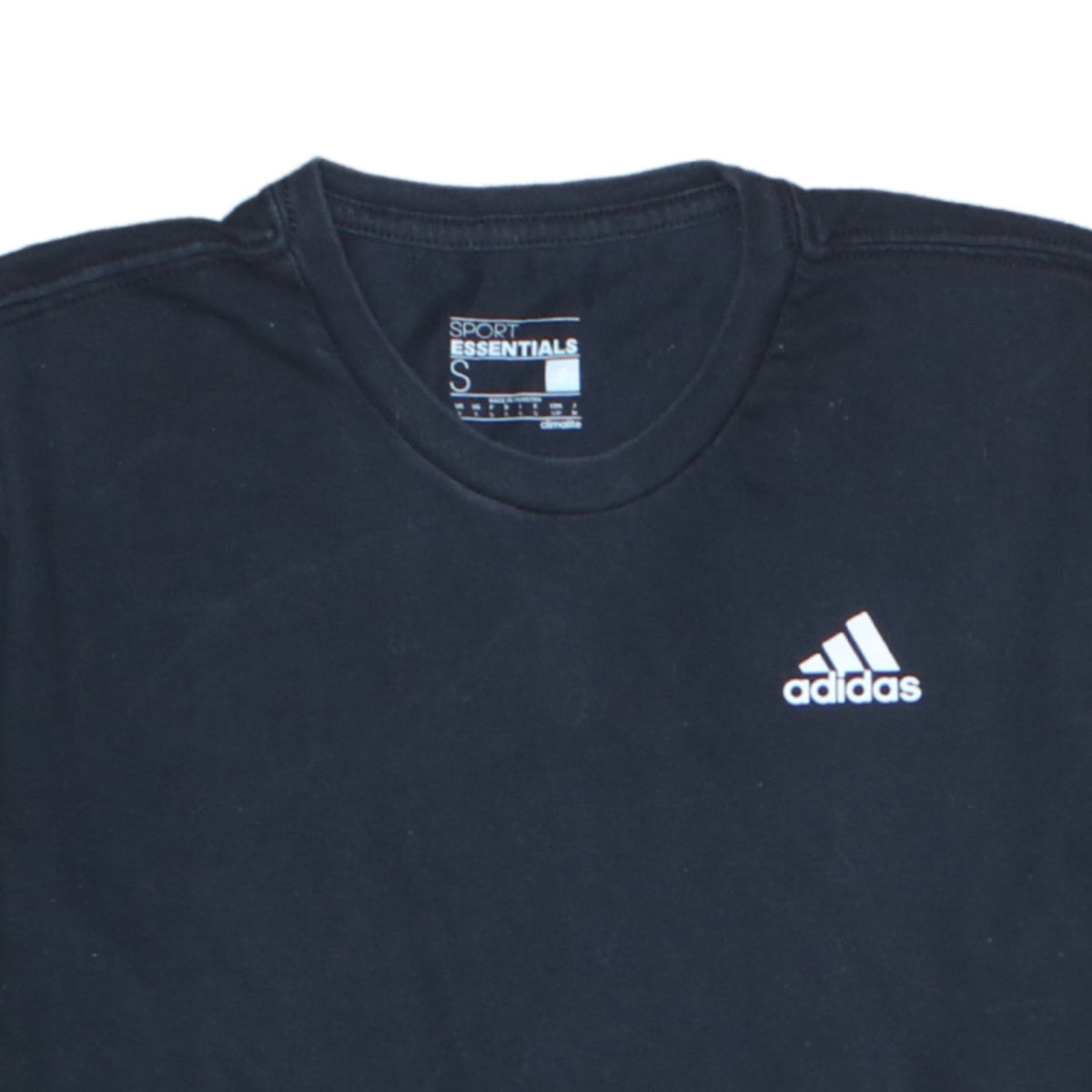 Adidas Men’s Black Climalite Essentials Crew Neck T-Shirt Size S
