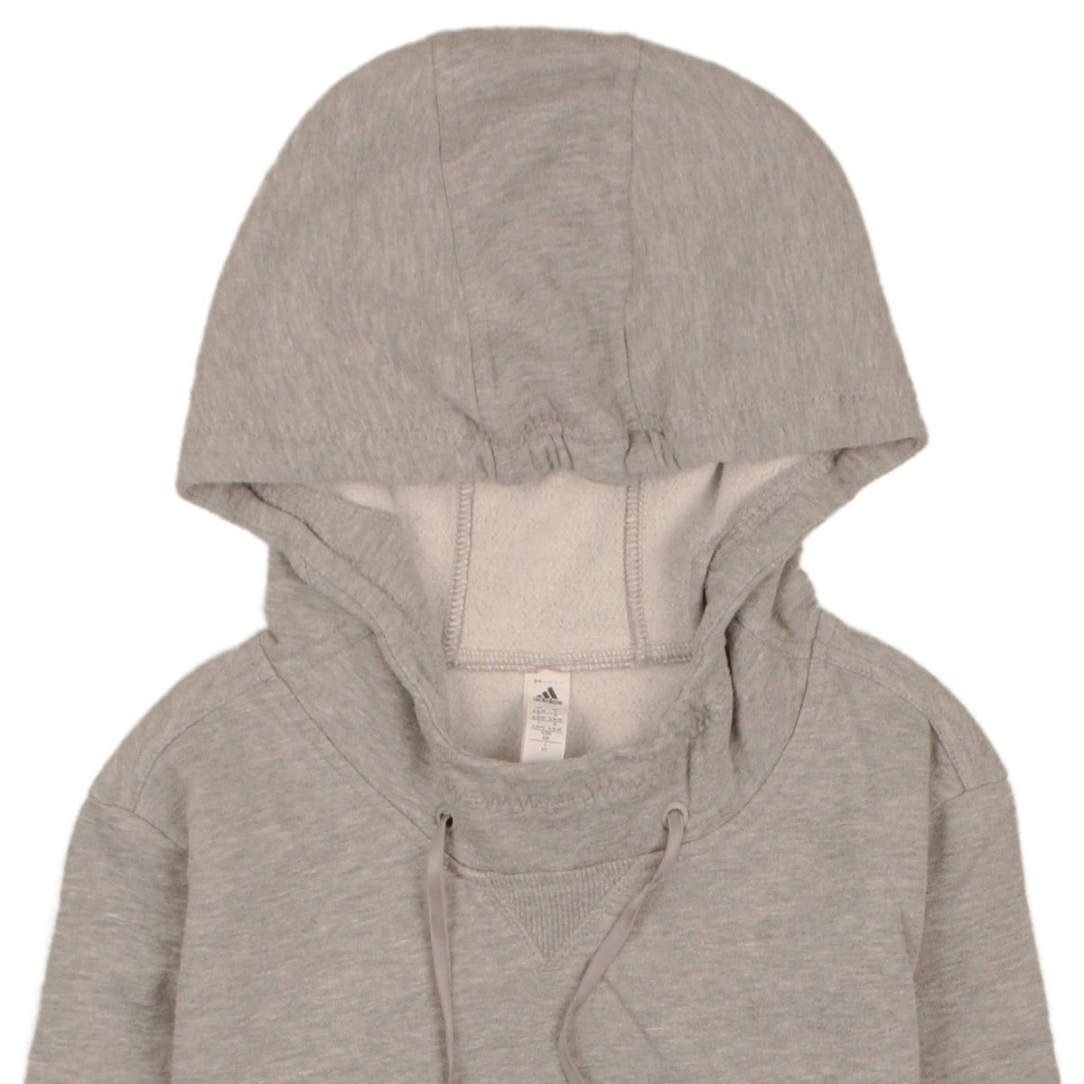 Adidas Women Grey Pullover Hoodie Small Hooded Sweatshirt Casual