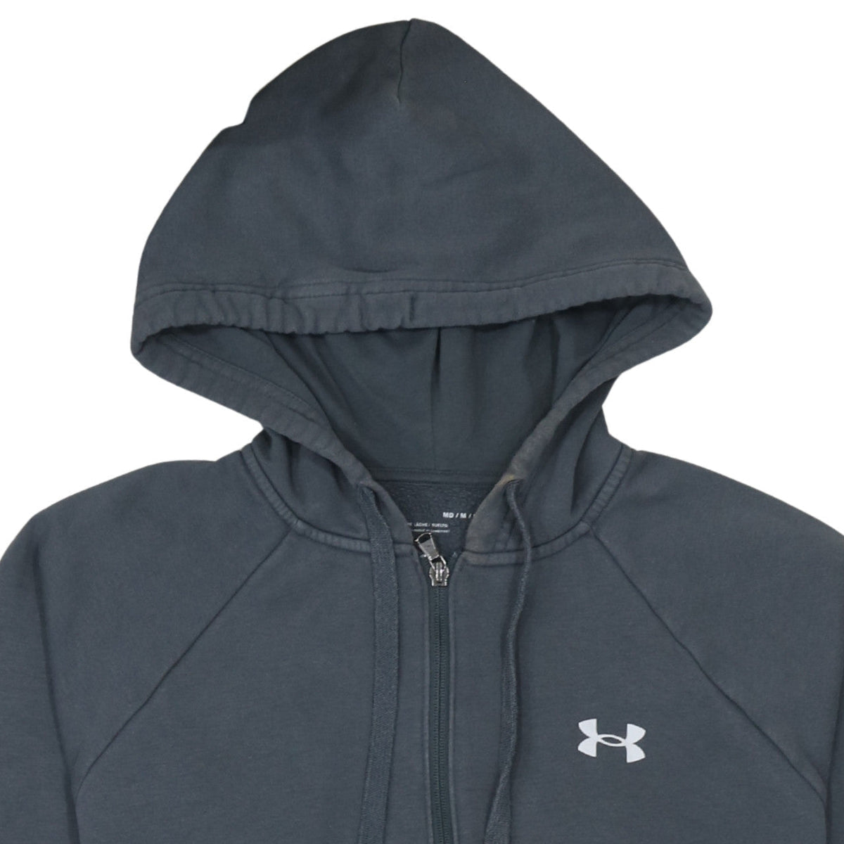 Under Armour Men's Grey Full Zip Hoodie Size M Relaxed Fit