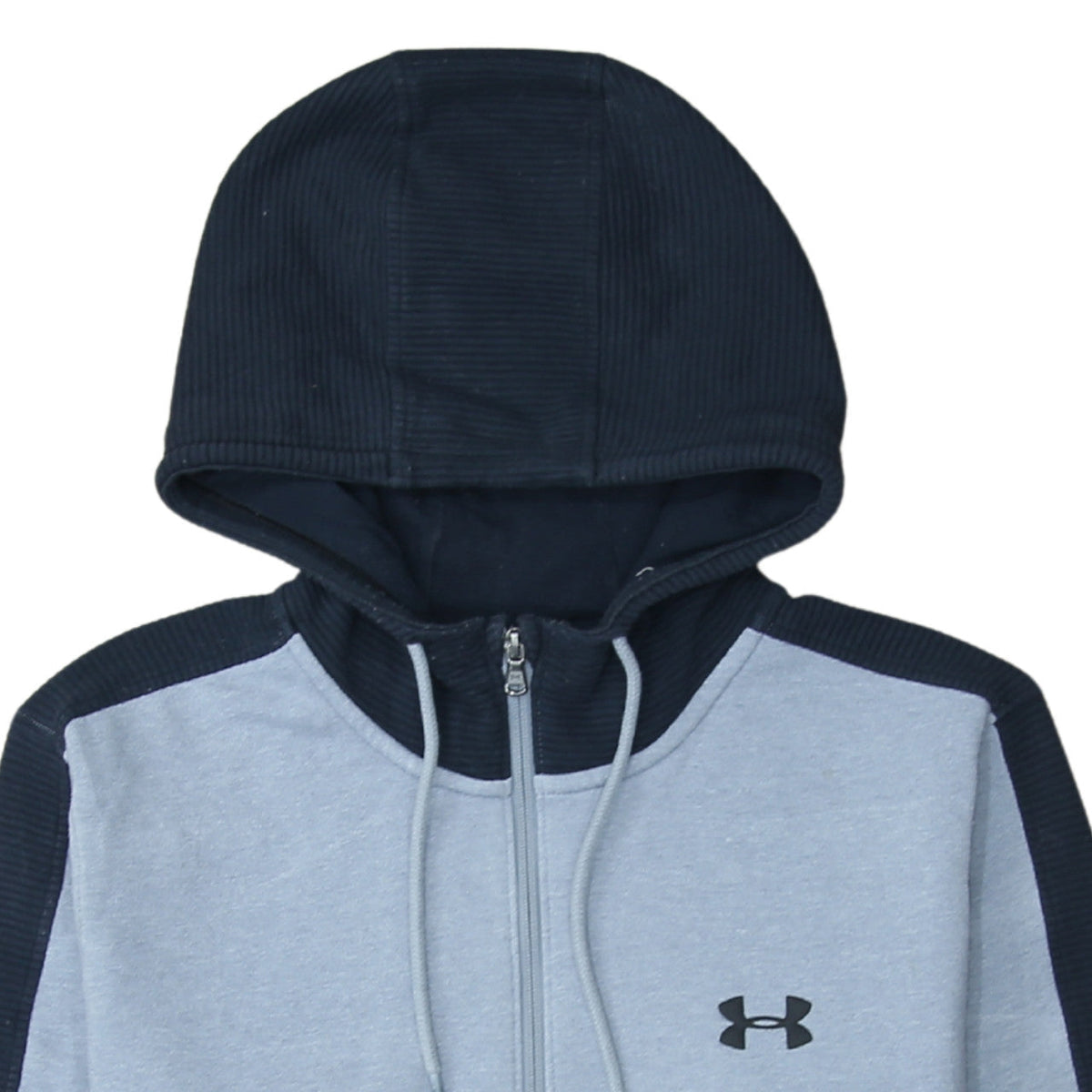 Under Armour Men's Grey 1/4 Zip Hoodie Size L Sports Fleece Sweatshirt
