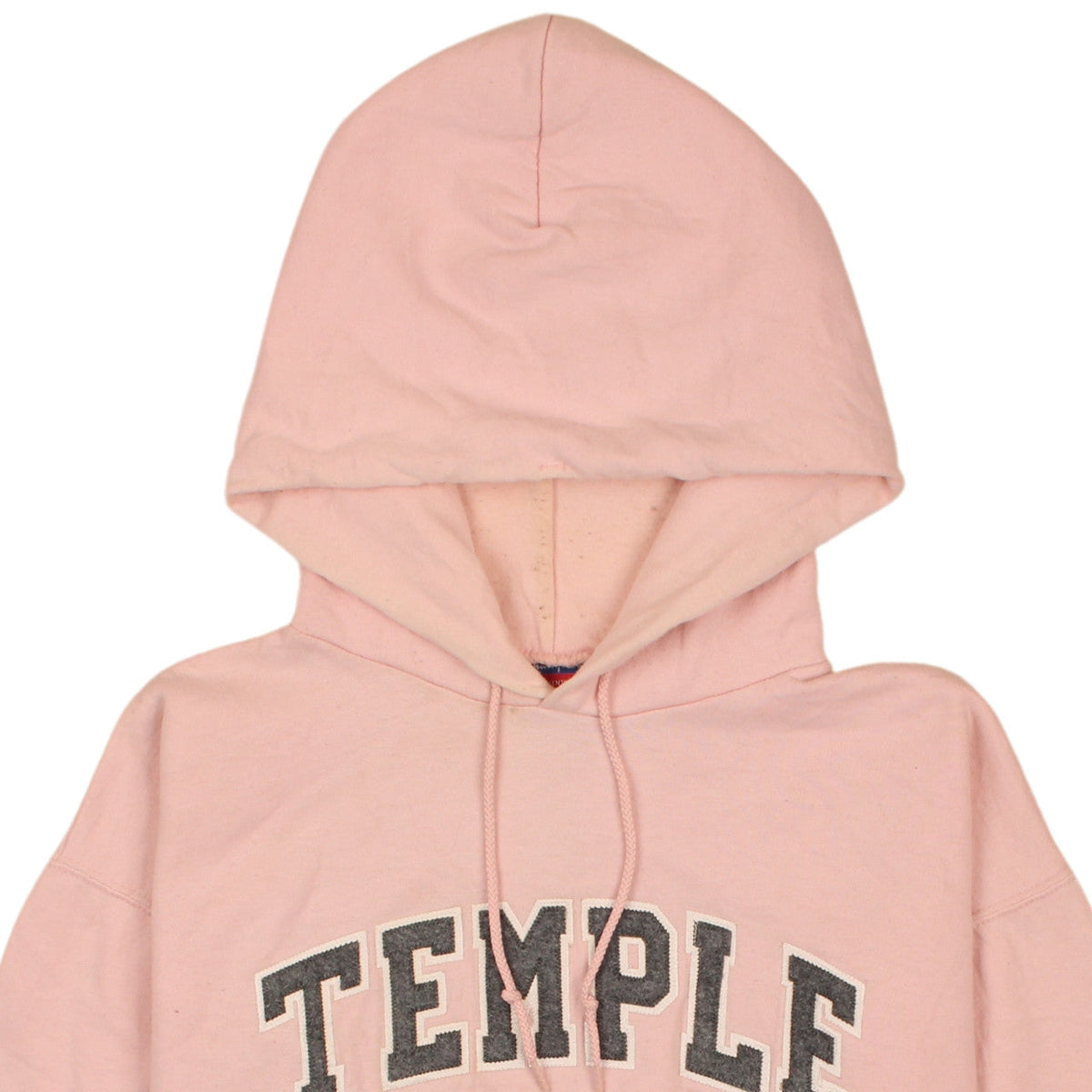 Champion Womens Pink Temple University Pullover Hoodie Size L