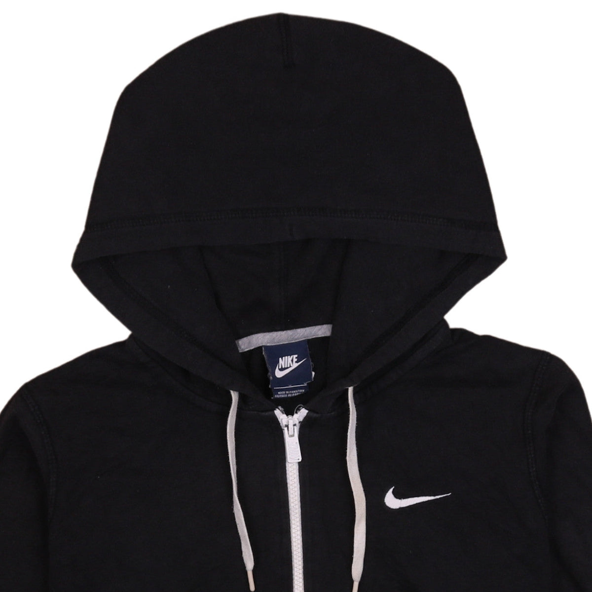 Nike Womens Black Full Zip Hoodie Sweatshirt Size M