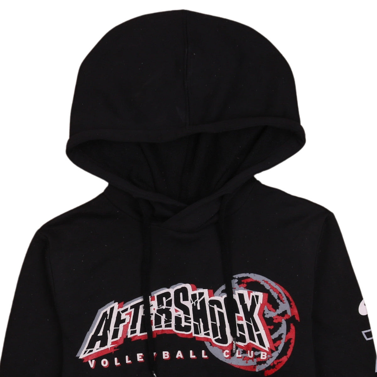 Asics Mens Black XS Pullover Hoodie Volleyball Club Graphic