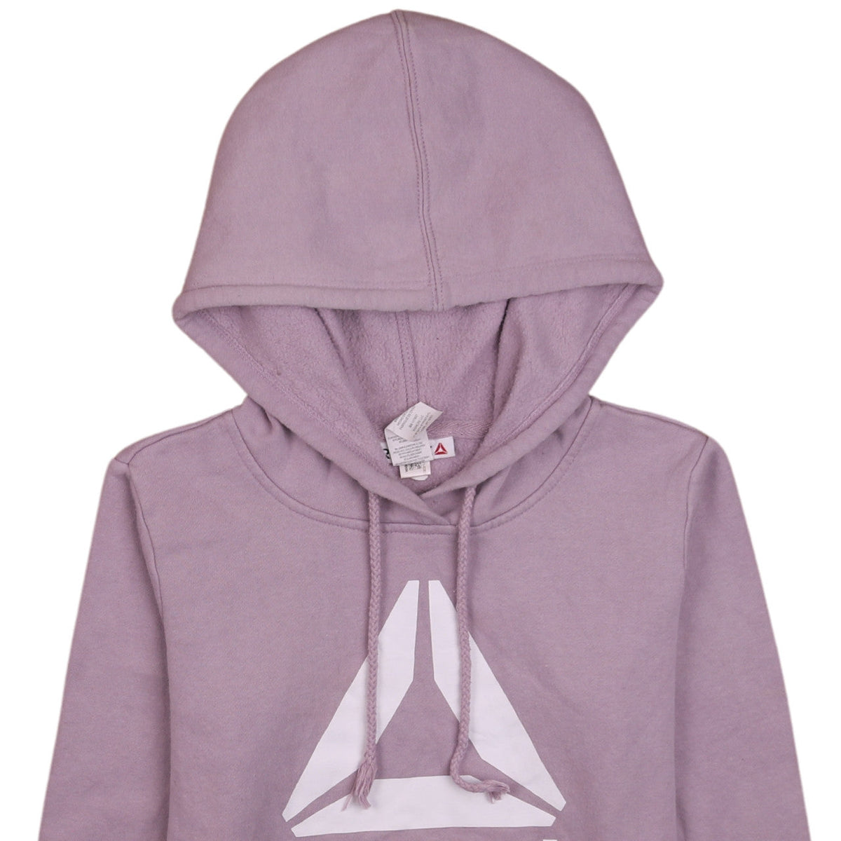 Reebok Womens Purple XS Pullover Hoodie Sweatshirt Cotton Blend