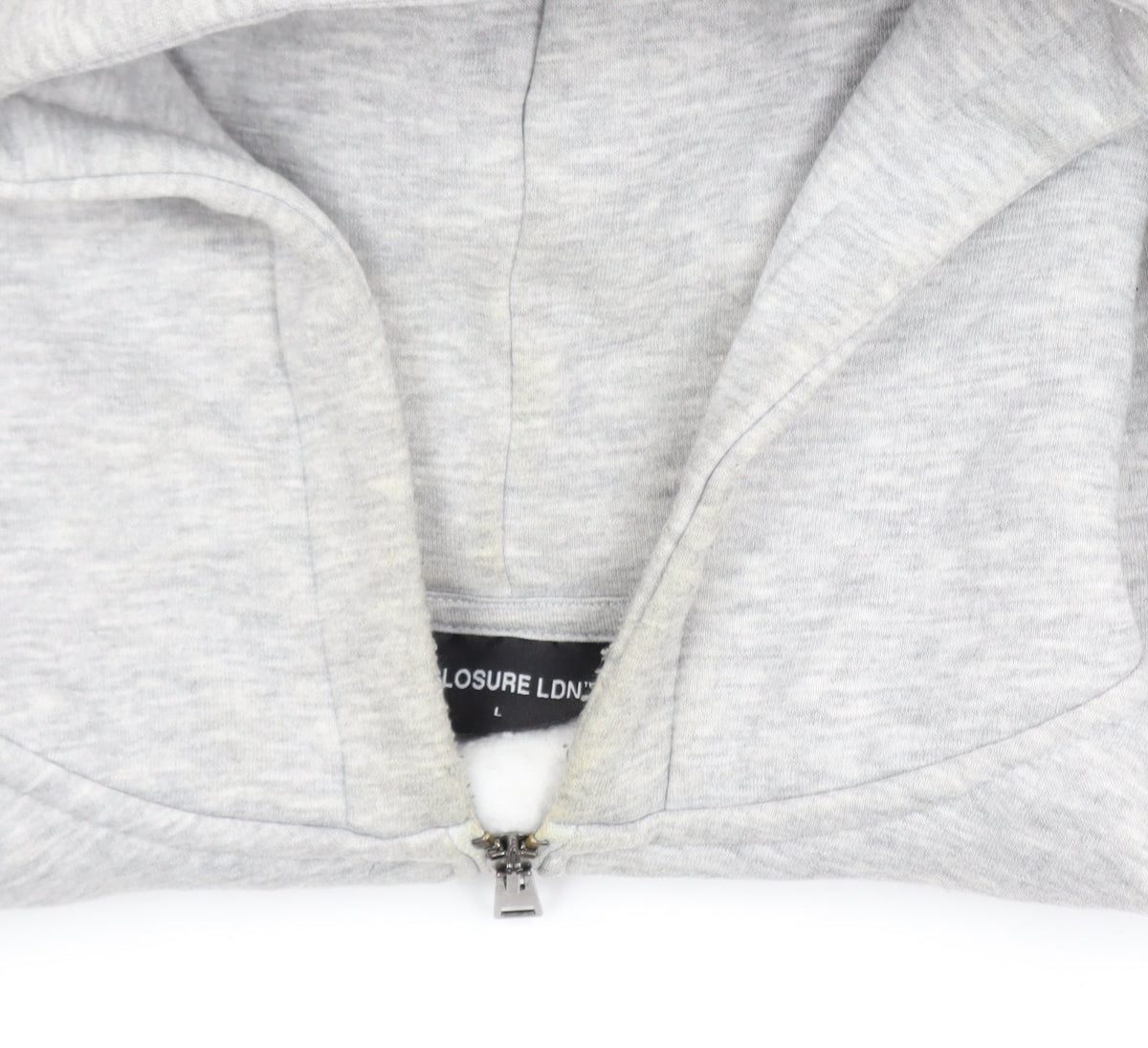 Closure LDN Men’s Grey Full Zip Hooded Track Jacket Size L