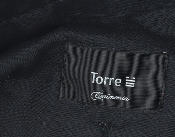 Torre Cerimonia Men's Grey Dress Pants 30.XL Classic Fit Wool Blend