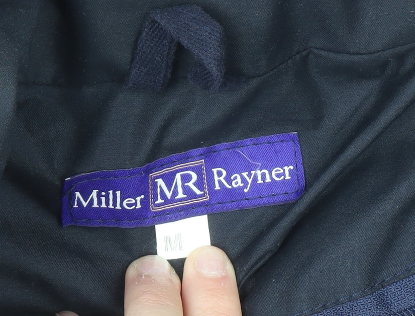 Miller Rayner Men's Black Polyester Mid-Length Lined Jacket Size M