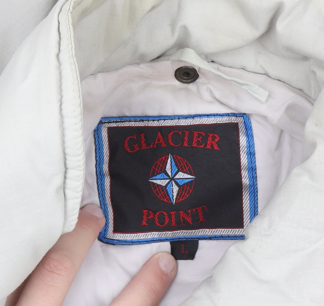 Glacier Point Women Ivory L Parka Jacket Padded Winter Coat