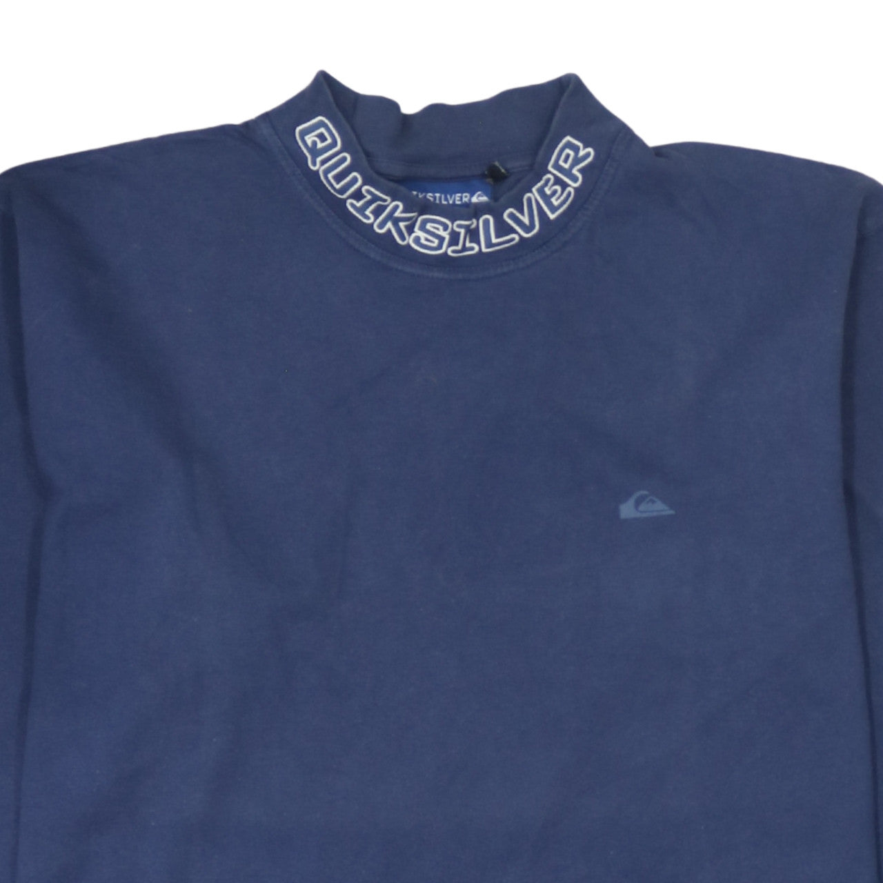 Quiksilver Mens Blue Long Sleeve Mock Neck Sweatshirt M