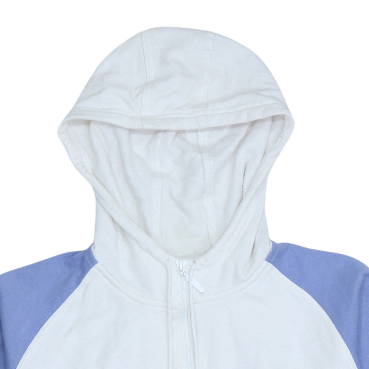 Adidas Women White & Blue Full Zip Hoodie Size 14