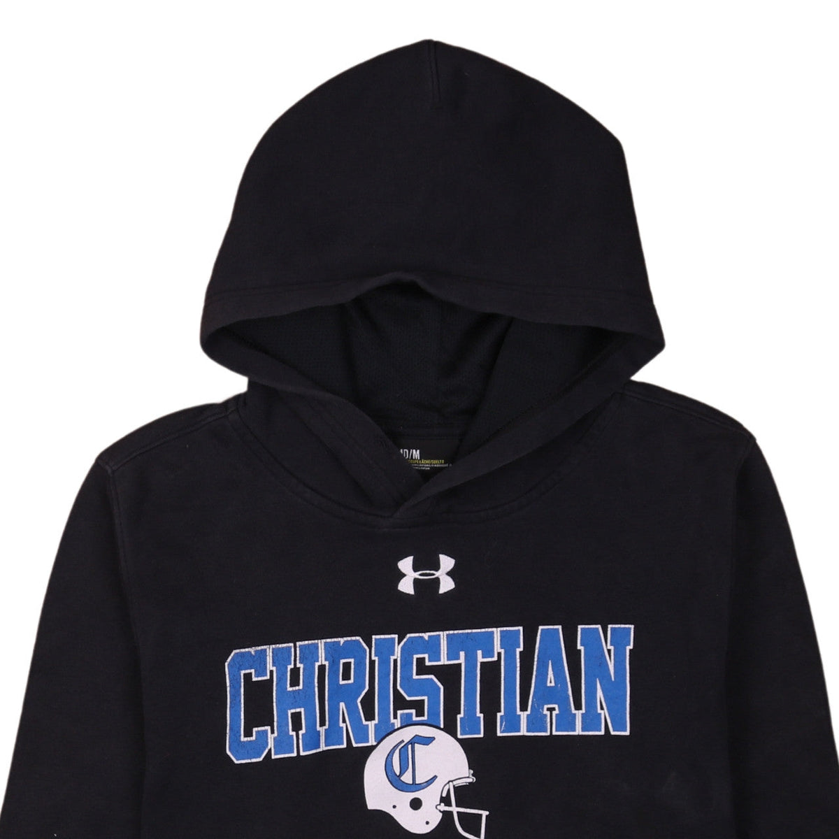 Under Armour Men’s Black Pullover Hoodie Size M Sports Graphic Sweatshirt